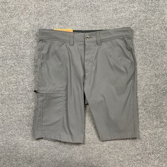Eddie Bauer Shorts Mens 32 Gray Nylon Stretch Rainier 10 in Tech Active Outdoor - Picture 2 of 11